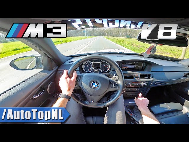 bmw m3 e90 4.0 v8 pov test drive by autotopnl